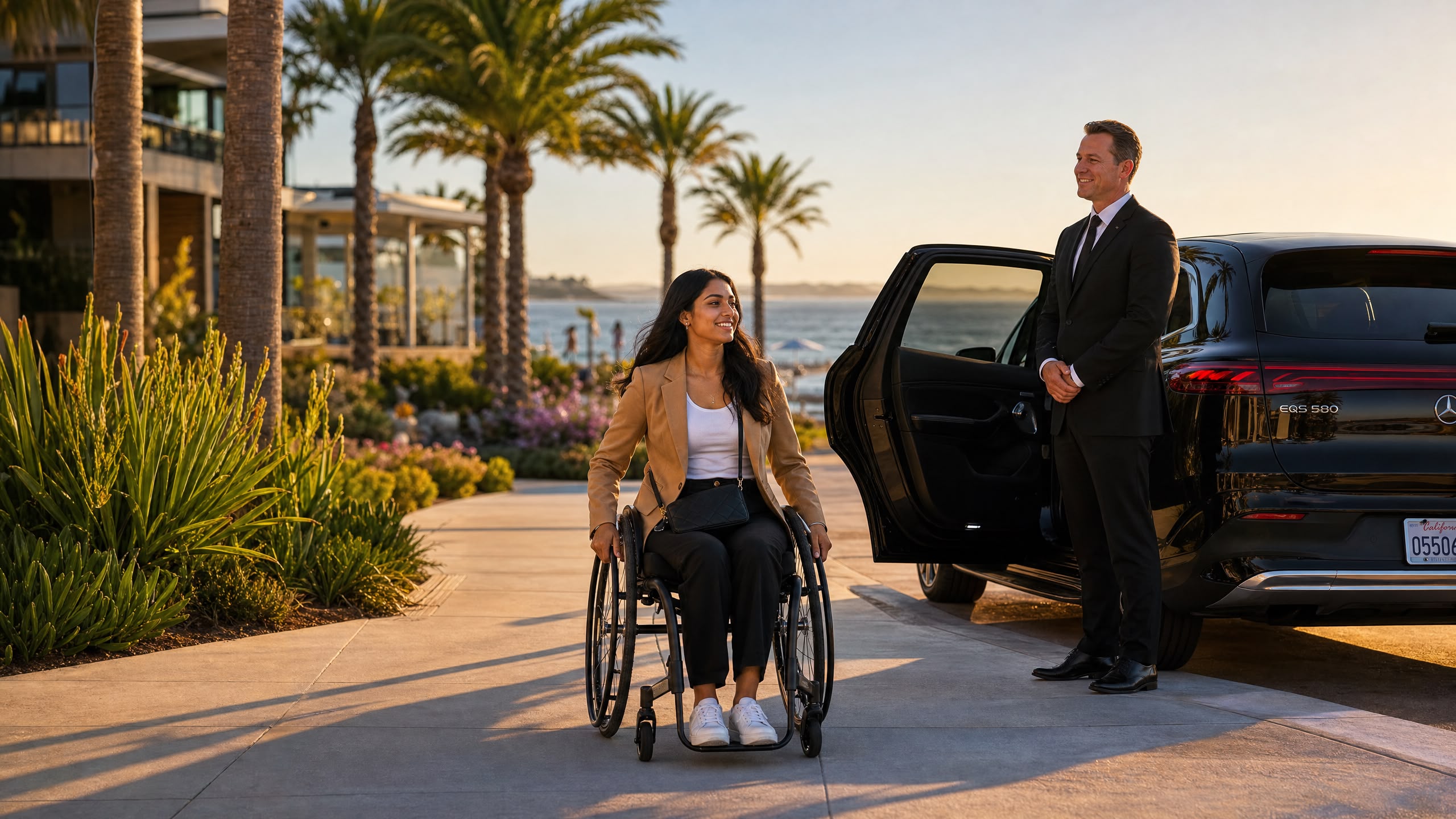 Accessible mobility support with a premium Donation Ride vehicle